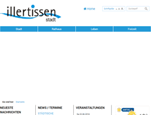 Tablet Screenshot of illertissen.de